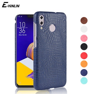 เคสโทรศัพท์มือถือ พลาสติกแข็ง หนัง PU ลายหนังจระเข้ สไตล์เรโทร สําหรับ Asus ZenFone 8Z 8 Flip 6 7 Pro ZS590KS ZS672KS ZS630KL ZS670KS ZS671KS