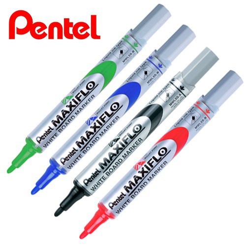 Pentel Maxiflo Whiteboard Marker MWL5S I ปากกาไวท์บอร์ดหัวกลม