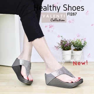 Vanilla.b รองเท้าเพื่อสุขภาพ Health &amp; Massage flipflop รุ่น F1287 Grey (สีเทา)