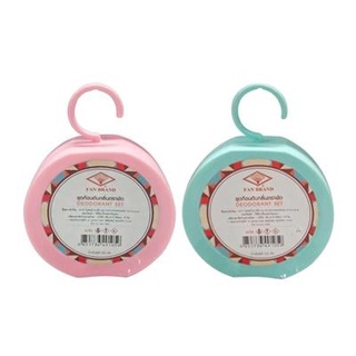 Homehapp  ก้อนดับกลิ่น ตราพัดตลับแขวน ขนาด 100 กรัม คละสี
