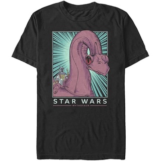 เสื้อยืดแขนสั้น พิมพ์ลาย STAR Wars Big &amp; Tall Mytho Wars สําหรับผู้ชายSize S-5XL