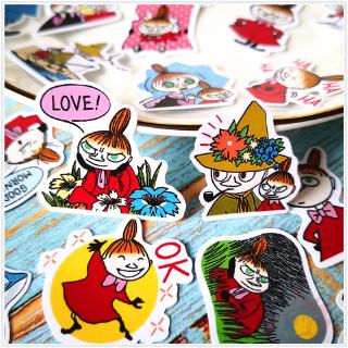 ❀ สติกเกอร์ลายการ์ตูน Moomin - Little My สำหรับตกแต่ง ไดอารี่ 40 ชิ้น / ชุด   Mj08349