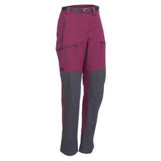 กางเกงขายาวผู้หญิง กางเกงใส่เทรคกิ้งผู้หญิง FORCLAZ Womens Mountain Trekking Water-Repellent Trousers MT 900 Purple