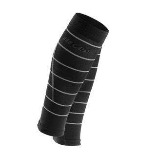 CEP REFLECTIVE CALF SLEEVES WOMEN - BLACK - รัดน่องแบบมีแถบสะท้อนแสงผู้หญิง