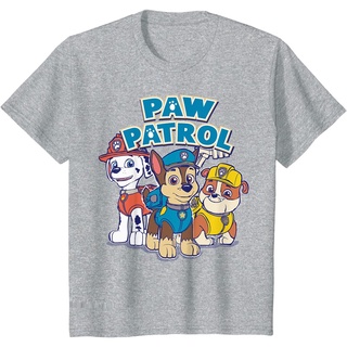 เสื้อยืดผู้ เสื้อยืดคอกลม แขนสั้น ผ้าฝ้าย พิมพ์ลาย PAW Patrol Drawn Pup Group แฟชั่นฤดูร้อน สําหรับผู้ชาย S-5XL