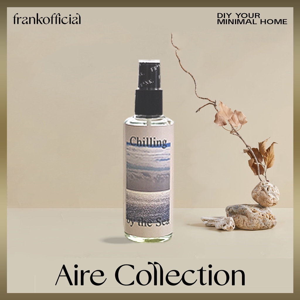 FRANK –  ROOM & FABRIC SPRAY รูมสเปรย์ รุ่น Chilling Sea ฉีดปุ๊บ หอมปั๊บ สดชื่นตลอดวัน พกพาสะดวก เเพ็คเกจเรียบๆ หรูหรา ด – โปรปัง