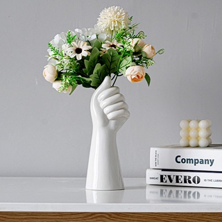 แจกันดอกไม้ ตกแต่งแจกันเซรามิกที่เรียบง่ายให้สวยและทันสมัย Vase Ceramics