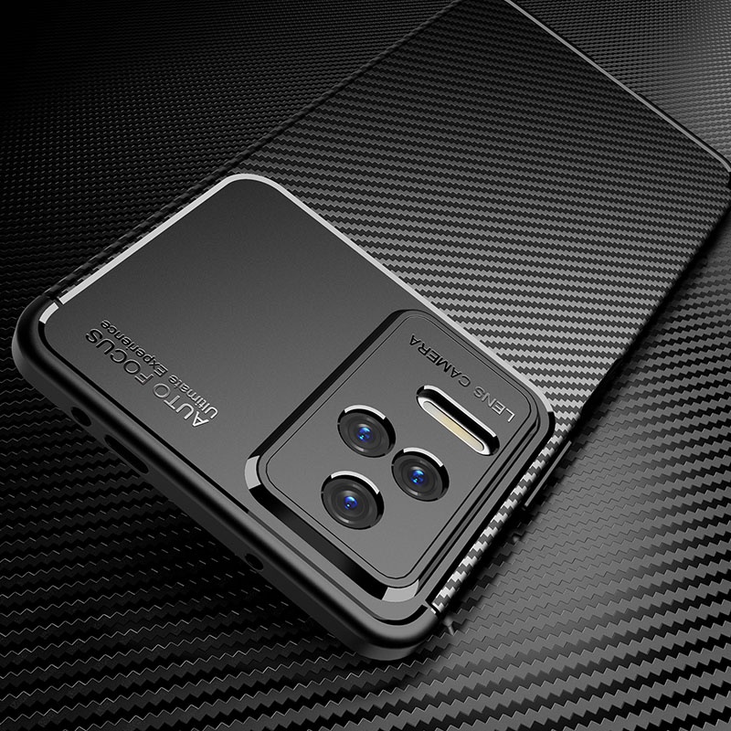 สําหรับ Xiaomi Poco F4 F3 หรูหราคาร์บอนไฟเบอร์ Texture เคสซิลิโคน Bussness กันกระแทก