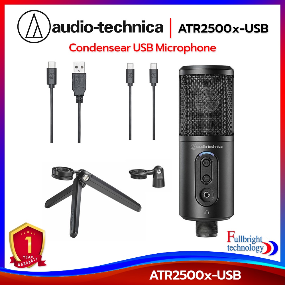 Audio-Technica ATR2500x-USB Cardioid Condenser USB Microphone ไมโครโฟน ...