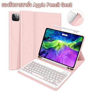 (เคส+คีย์บอร์ดภาษาไทย) เคสไอแพด เคส iPad Air1/2 Gen7 Gen8 Gen9 10.2 Air3 10.5 Air4 Air5 Ipad case แป้นพิมพ์ Bluetooth