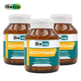 Biocap วิตามินรวม และ แร่ธาตุรวม x3 ขวด ไบโอแคป ซิงค์ แมกนีเซียม Multivitamin and Multimineral