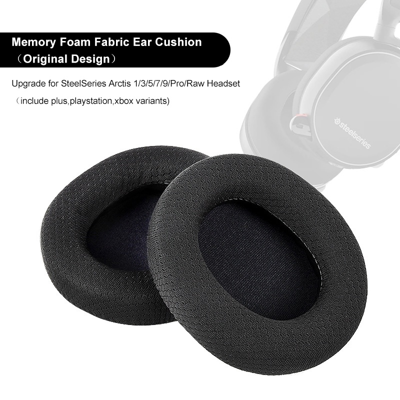 แผ่นรองหูฟังสําหรับ Steelseries Arctis 1/3/5/7 หูฟังพรีเมี่ยมเปลี่ยนแผ่นรองหูฟังสําหรับ Arctis 3 5 7 7p 7x 9x