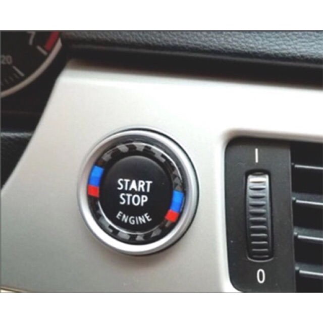 แหวนแต่งปุ่มStart Carbon Fiber BMW E90-92-93