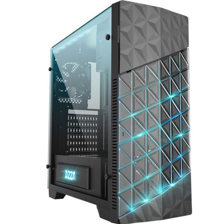AZZA Mid Tower Tempered Glass RGB Gaming Case Chroma 260B - Black