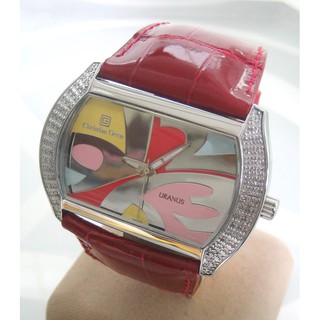 นาฬิกามือสอง ของแท้ CHRISTIAN GEEN uranus diamond for lady ขนาด 34x46mm หน้าปัดเงาอารบิคสลับสี