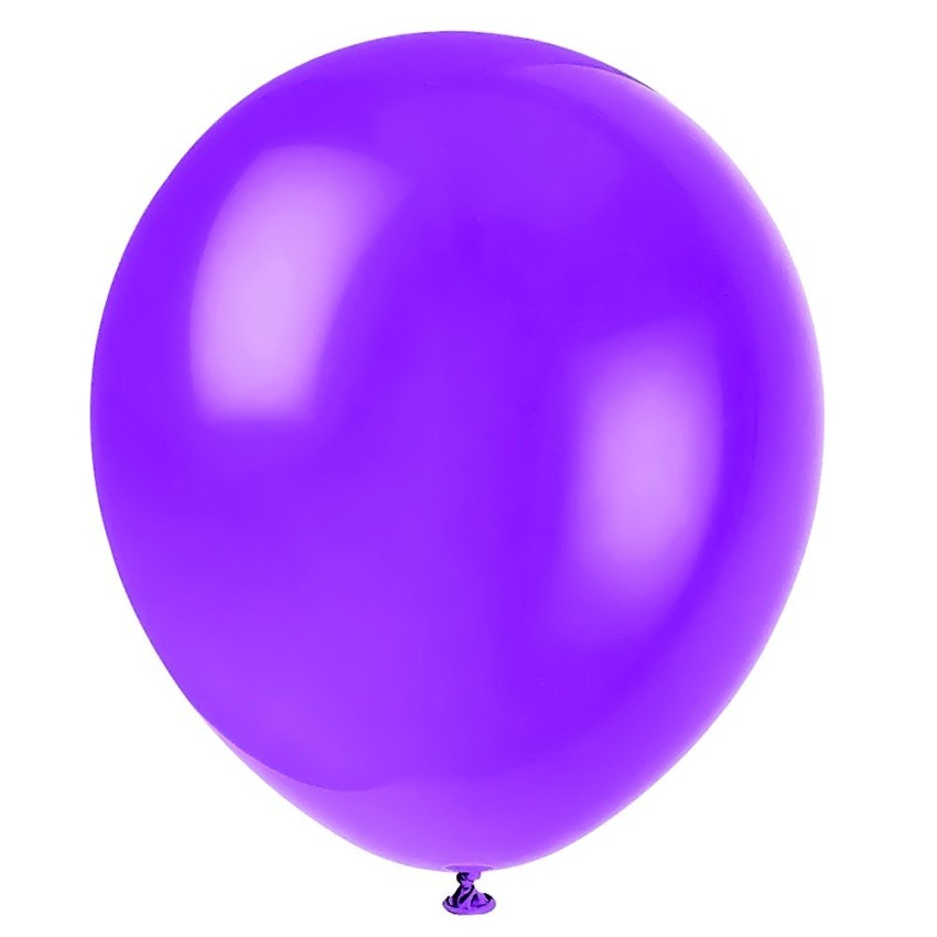 BK Balloon ลูกโป่งกลม ขนาด 10 นิ้ว จำนวน 100 ลูก (สีม่วงมุก)