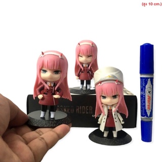 โมเดล Darling in the Franxx Zero Two ซีโร่ ทู เซ็ท3ตัว ขนาด10cm.