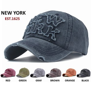 Topi หมวกเบสบอล ปักลาย New York-themed สไตล์ฮิปฮอป ปรับได้ สําหรับผู้ชายและผู้หญิง