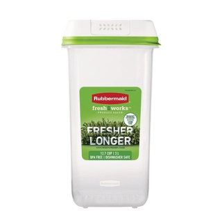 Rubbermaid กล่องเก็บผักทรงสูง FRESHWORKS 12.7cups/3L 2N45