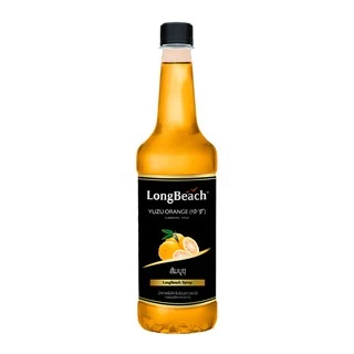 ลองบีชไซรัปส้มยูซุ (740 ml.) LongBeach Yuzu Syrup น้ำเชื่อม/ น้ำหวาน/ น้ำผลไม้เข้มข้น