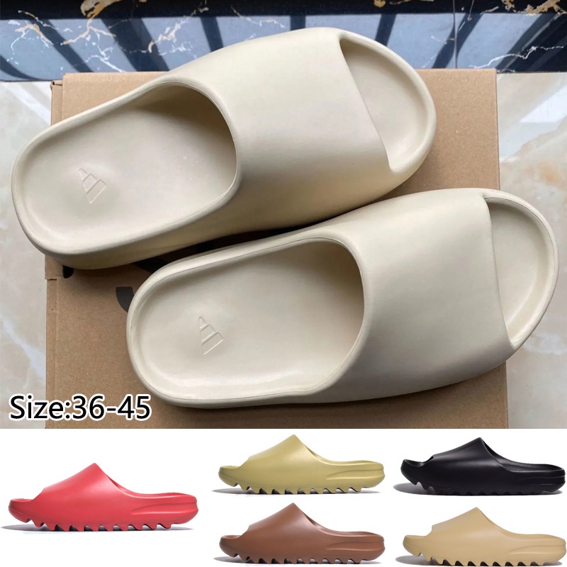 Yeezy Slide Kanye West ผู้ชายและผู้หญิงรองเท้าแตะรองเท้าแตะชายหาด