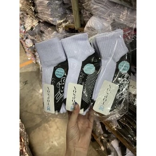 { ยกแพ็ค 12 คู่ } ถุงเท้านักเรียนงานไทย เนื้อดี Topsox