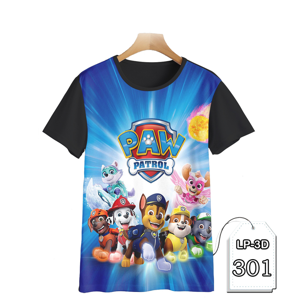 Paw Patrol 3D เสื้อผ้าเด็ก PAW Patrol การ์ตูนทีวีเสื้อผ้าเด็ก Series ADULT LP3D-301