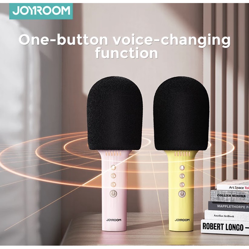 พร้อมส่ง JOYROOM ไมโครโฟนบลูทูธ JR-MC5 5.0 พร้อมลำโพง