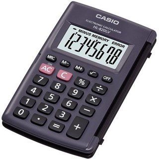 เครื่องคิดเลขพกพา Casio LC401LV สีดำ 8 หลัก ของแท้