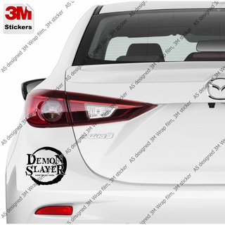 demon slayer สติ๊กเกอร์ 3M ลอกออกไม่มีคราบกาว  Removable 3M sticker, สติ๊กเกอร์ติด รถยนต์ มอเตอร์ไซ