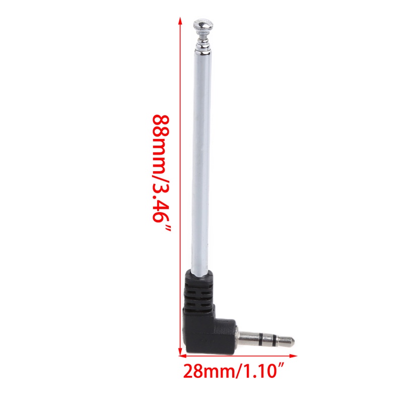 3.5mm Radio Receiver Antenna Stainless Steel Multi-Purpose Interface FM Radio
