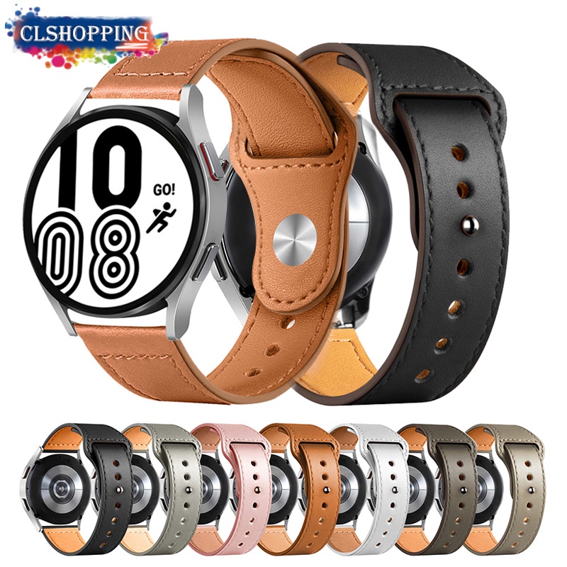 Freel สายนาฬิกาข้อมือหนัง 20/22 มม. สําหรับ Samsung Galaxy Watch Active 2 44 มม., Huawei GT 2 Pro, Galaxy Watch 4 Classic 45/40 มม. และรุ่นขนาด 46 มม.
