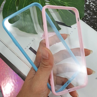 :เคส Samsung M30 A01 J7 J2pro J2 A7(16) พร้อมส่งจากไทย!! เคสใส TPU เคสนิ่มหลังแข็ง เคสขอบสี ▪️ TPU ใสขอบสี