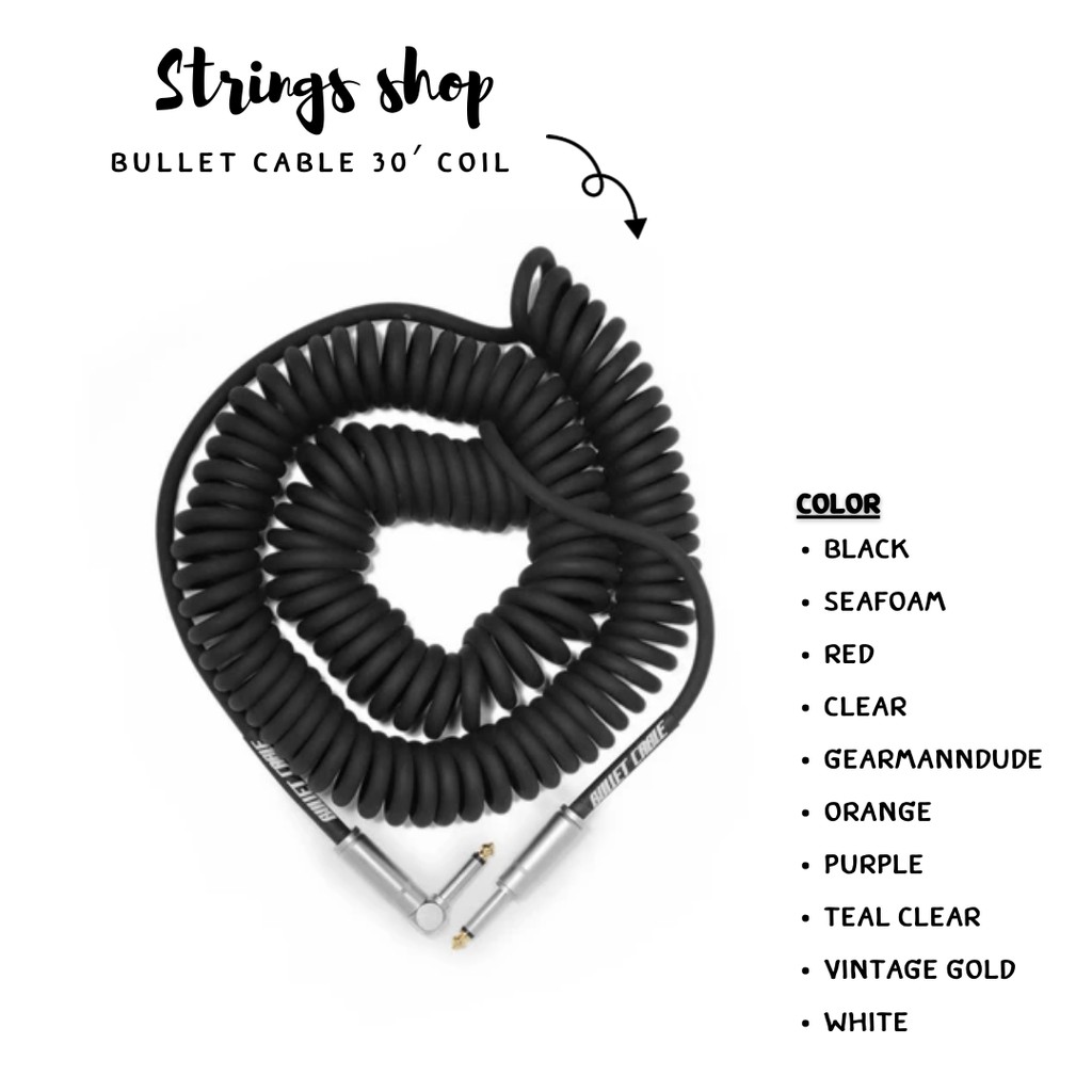 สายแจ๊ค Bullet Cable 30′ Coil (BC30CC) Shopee Thailand