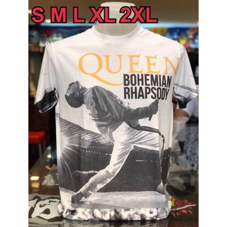 เสื้อวงร็อค👑👑 Queen.👑👑คอฟิต‼️ทรงสวย‼️ผ้าบาง‼️สกรีนแน่น‼️