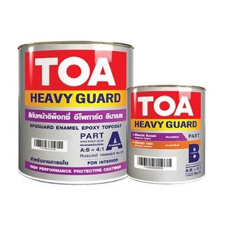 TOA Epoguard Enamel สีทับหน้าอีพ็อกซี่ 2 ส่วน สำหรับงานภายใน ขนาด 3.785 ลิตร A+B