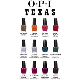 💌พร้อมส่ง ของแท้💯 OPI TEXAS COLLECTION