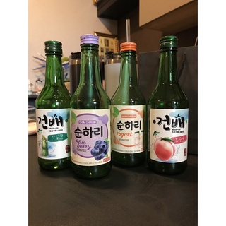 ขวดโซจู (ขวดเปล่า​ 360ml.) ประดับ​ตกแต่งโต๊ะ​ ถ่ายรูป​​ พร๊อพ​จัดโต๊ะ​ แคมป์​ปิ้ง​ งานประดิษฐ์ ทำความสะอาดแล้ว