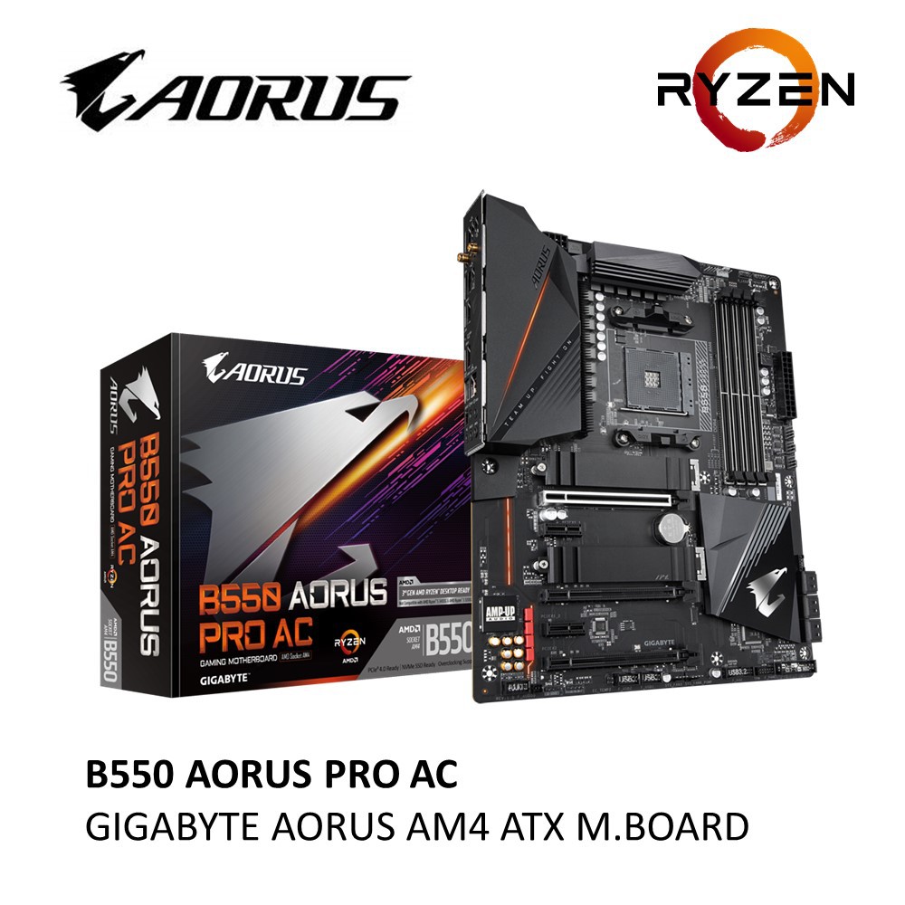 GIGABYTE B550 AORUS PRO AC AMD AM4 MOTHERBOARD