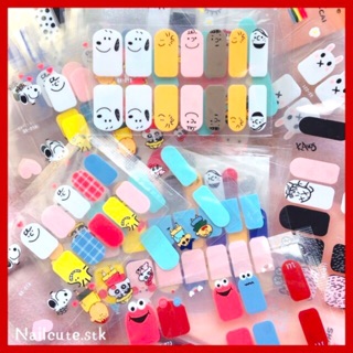 พร้อมส่ง💅💅สติ๊กเกอร์ติดเล็บ 1 แผ่น มี 14 เล็บ💅💅