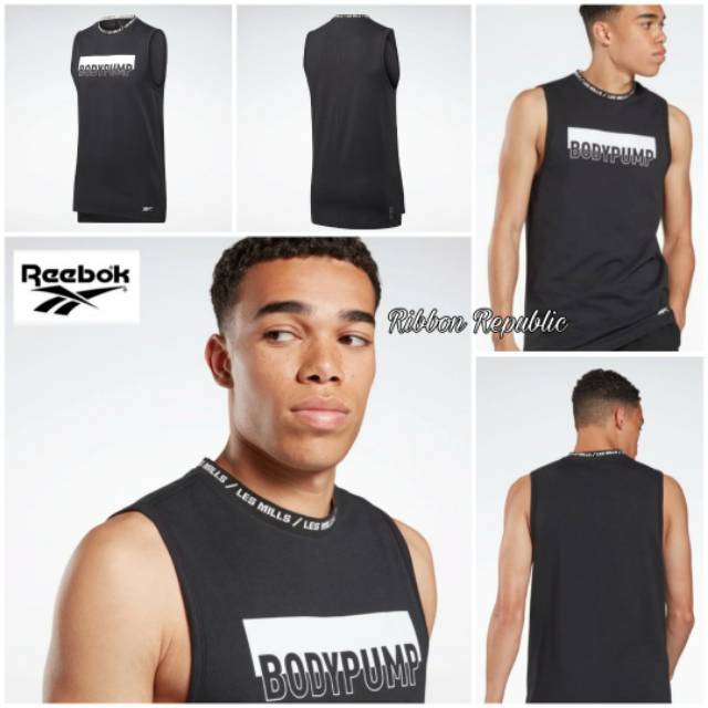 Reebok Lesmills Body Pump Original Man Mens BP LM Les Mills Black Ori