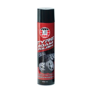 สเปรย์รักษายางรถยนต์ ทำความสะอาดยางรถยนต์ ยี่ห้อ ยูที TYRE FOAM POLISH NO.3091 UT