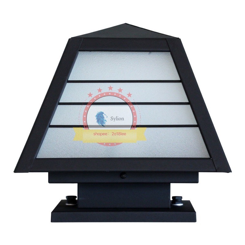 KL-227,117 โคมหัวเสาสไตล์โมเดิร์นคลาสสิค กันฝน ทนแดด ใช้ขั้วหลอด E27