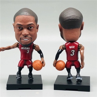 Nba ตุ๊กตาบาสเก็ตบอล ความสูง 7 ซม. Miami Heat Player 3 Dwyane Wade สีแดง