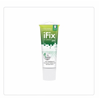 Sanipart. ยาแนวสำเร็จรูป แบบหลอด IFix 1510 สีขาว จระเข้ กาวยาแนวสำเร็จ ไอฟิกซ์ 200 มล. สีขาว