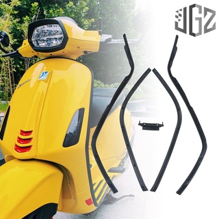 คิ้วบังลมหน้า บังลมหน้า 5 ชิ้น สีดำ เวสป้า for VESPA Primavera,sprint