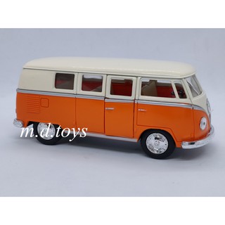 รถโมเดลเหล็ก 1962 Volkswagen Classical Bus (Ivory Top)