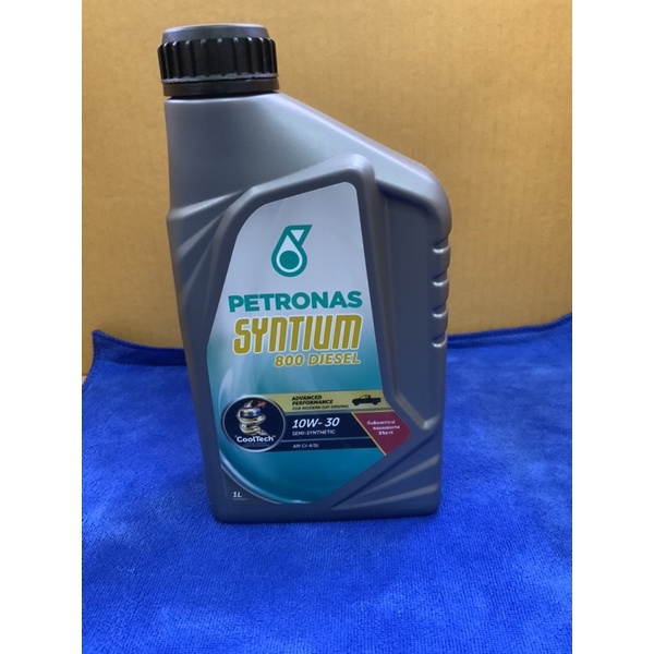 น้ำมันเครื่องกึ่งสังเคราะห์ 1 ลิตร Petronas Syntium 800 Diesel