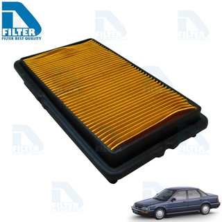 กรองอากาศ Honda ฮอนด้า Accord แอคคอร์ท G4 1990-1993 ตาเพชร (เครื่องหัวฉีด 2.0) By D Filter (DA314N)