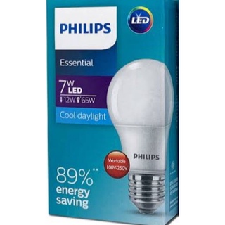 PHILIPS หลอดไฟ LED BULB 7W  ขั้ว E 27